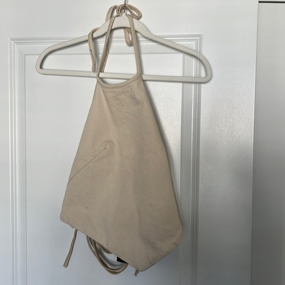 Nasty Gal - Denim Halter Neck Bandana Cropped Top - Picture 2 of 3